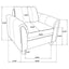 Dixon - Upholstered Rolled Arm Accent Chair - Gray