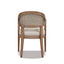 Americana - Mid-Century Modern Cane Back Dining Chair Textured Weave - Taupe Beige