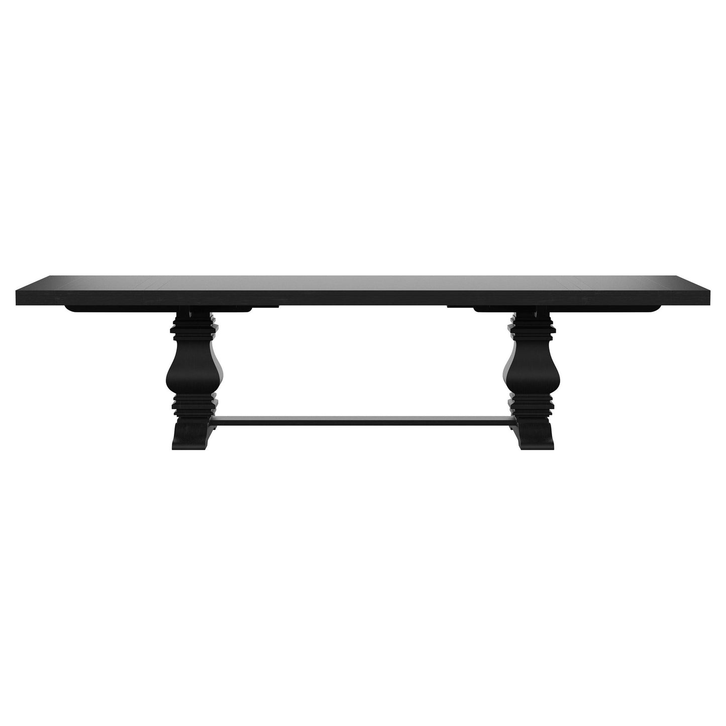 Extension Dining Table Set With Expandable Table With Upholstered Wingback Chairs
