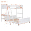 Full Over Full Bunk Bed With Desk