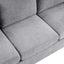 Modern 3 Seater Sofa With Curved Backrest