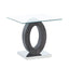 Tracker - End Table - Brown White