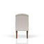 Upholstered Wing Host Chair - Light Gray