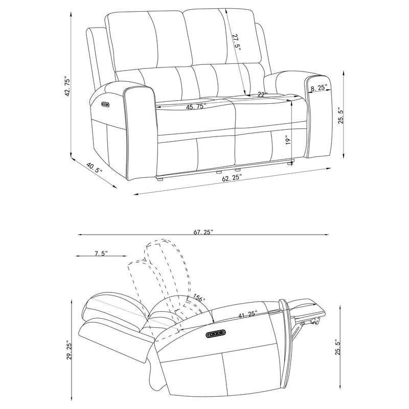 Boyce - Triple Power Reclining Sofa Set With Independent Headrest