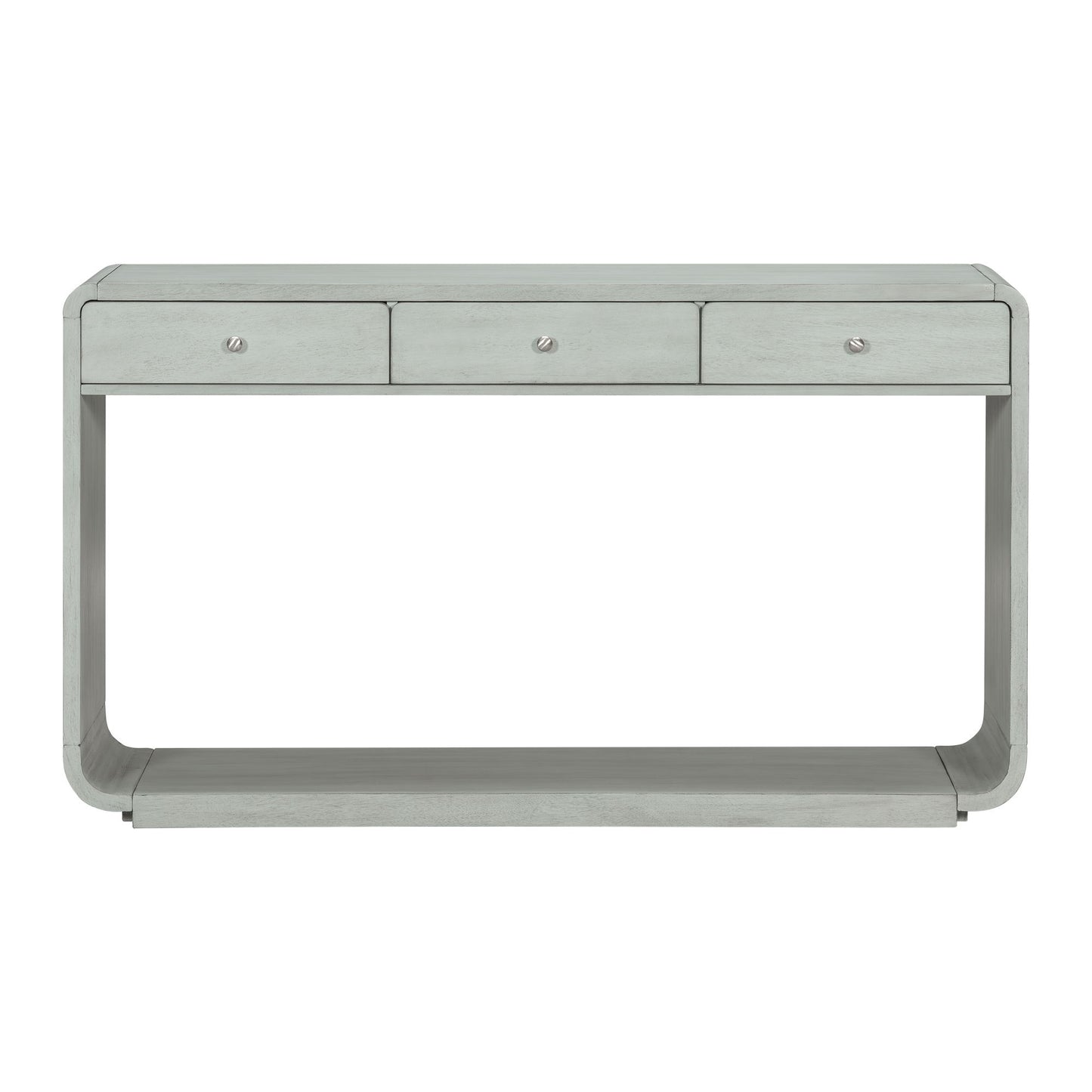 Console Table With 3 Drawers And Display Shelf