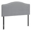Queen Size, Bed Headboard Only, Upholstered, Transitional - Gray
