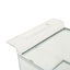 Elegant Acrylic Bar Cart With Tempered Glass Shelves And Rattan Metal Frame - Clear