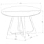 Imani - Round Marble Dining Table - Gold