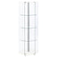 Tenley - 4 Shelf Curio Cabinet With Hexagonal Design