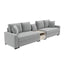 Modular Sofa Couch With Storage Armrest And Center Console