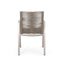 Outdoor Modern Aluminum Dining Chair Set With Rope Sea (Set of 2)