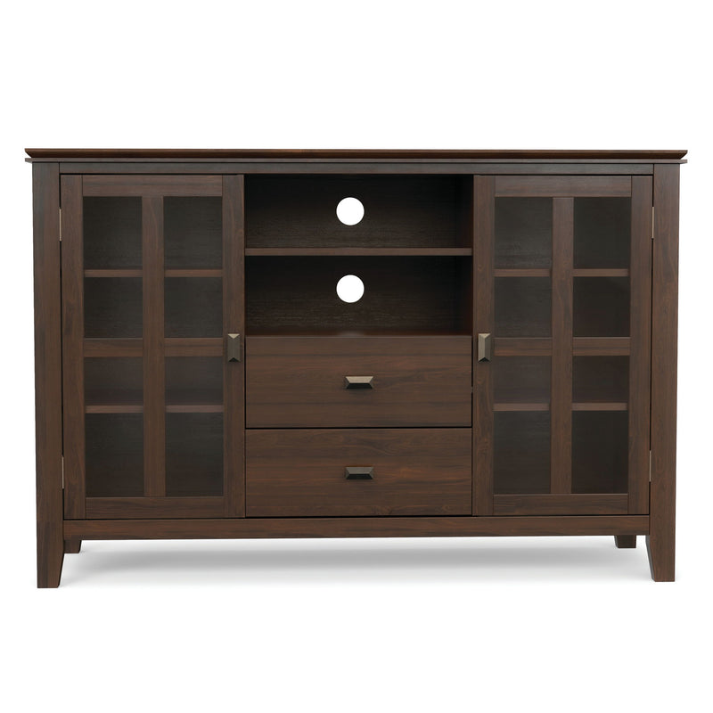 Artisan - Tall TV Media Stand - Natural Aged Brown