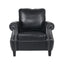 Contemporary Club Chair With Nailhead Trim And Rolled Armrests