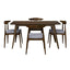Retro Elegant 5 Piece Dining Set