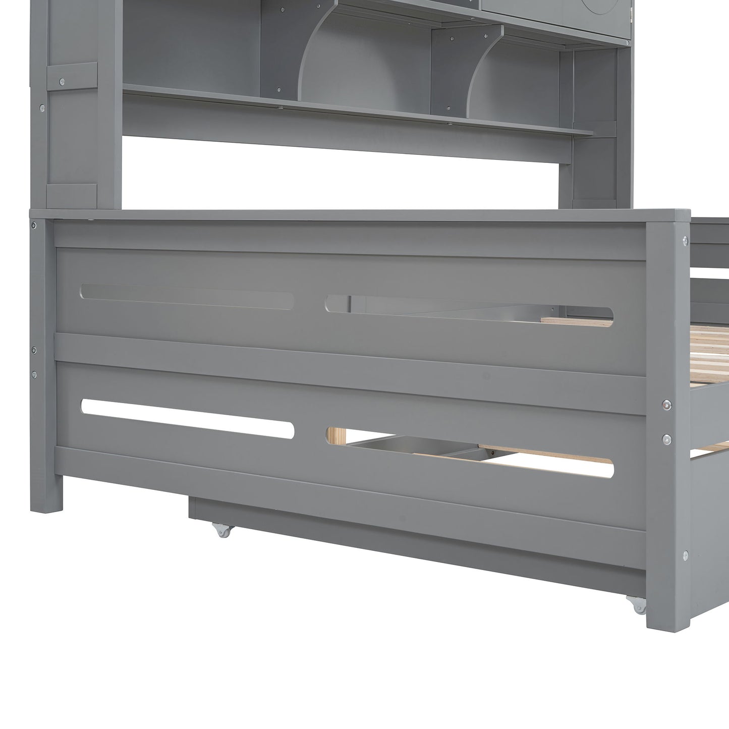 Daybed & All-In-One Cabinet And Shelf