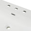 Vanity Top With 3 Faucet Holes, Rectangular Basin For Bathroom - White