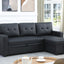 Upholstered Pull Out Sectional Sofa With Chaise