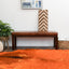 Austin - Bench With Lines - Antique Brown / Brown / Rustic / Tan