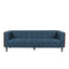 Contemporary Mid-Century Charm 3 Seater Sofa With Button Tufted Waffle Stitching