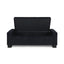 Textured Fabric Ottoman Bench With Hinged Lid