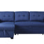 Upholstered Pull Out Sectional Sofa With Chaise