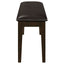 Arvin - 5 Piece Dining Set With Rectangular Table And Bench With Seats - Cappuccino