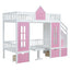 Twin Over Twin Bunk Bed With Changeable Table, Bunk Bed Turn Into Upper Bed And Down Desk