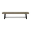 Outdoor Patio Bench - Gray / Rustic Metal