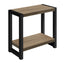 Accent Side Table, Narrow, Small, 2 Tier, Contemporary And Modern