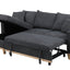 Colton - Reversible Sleeper Sectional Sofa With Storage Chaise - Dark Gray