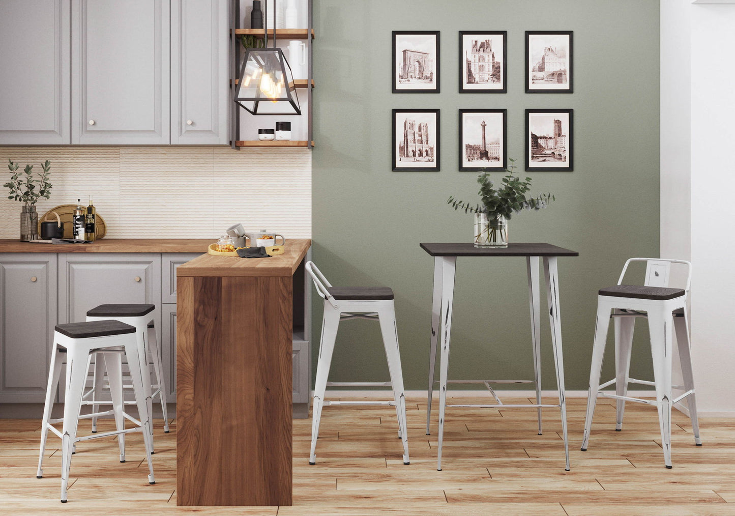 Oregon - Contemporary Barstool (Set of 2)