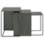 Vestal - 3 Piece Rectangular Nesting Table Set - Gray