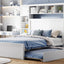 Bed With All In One Cabinet, Shelf And Sockets, Trundle