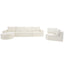 Modular Cloud Sectional Sofa Set, U-Shaped Upholstered Couch With Deep Seat