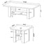 Salton - 3 Piece Coffee Table Set - Black