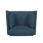 Luminate - Upholstered Fabric Club Chair With Tapered Legs And 2 Accent Pillows