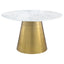 Earline - Round Dining Table - White Marble
