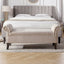 Kathy - Roll Arm Entryway Accent Bench - Sky Neutral Beige