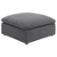 6 Piece Upholstered Modular Sectional Sofa With Reversible Cushions And Ottoman - Charcoal