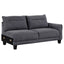 Verona - Loose Back Sectional Sofa - Gray