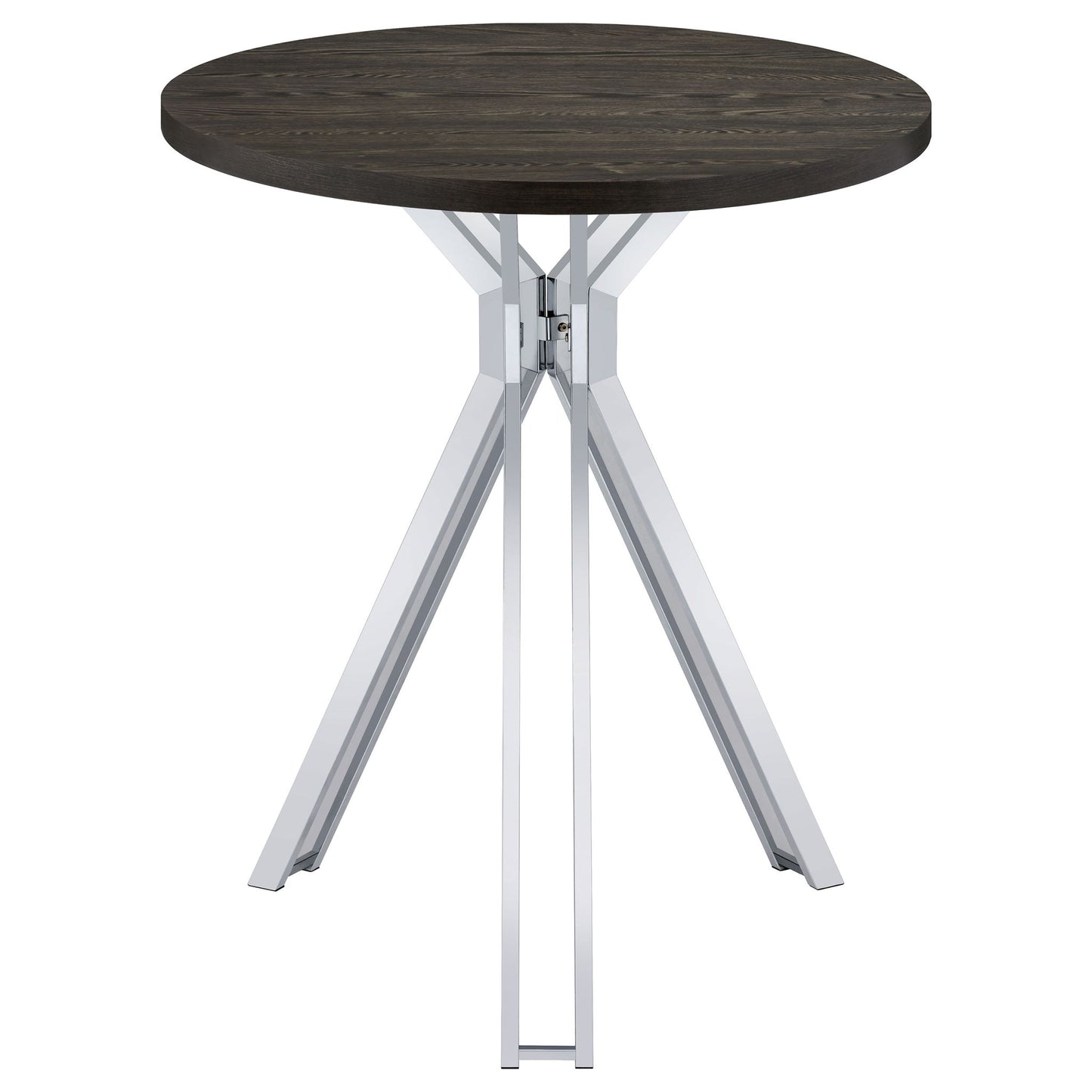 Edgerton - Round Height Bistro Bar Table - Dark Oak
