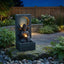 Zen - Outdoor Buddha Waterfall Fountain - Black