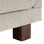 Modern Loveseat Sofa, 2 Seater With Square Arms For Living Room