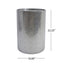 Modern Round Accent Table With Hammered Surface