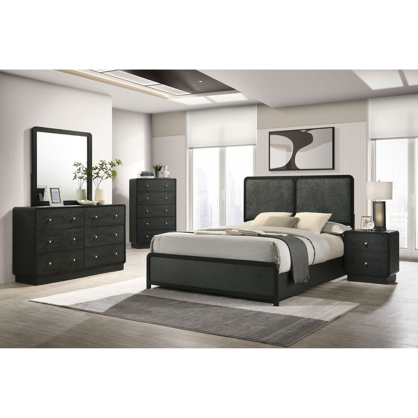 Burton - Bed With Upholstered Headboard