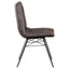 Back Dining Chairs With Button Tufting (Set of 4) - Brown
