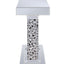 Lachina - Glam Mirrored Faux Gems Console Table - Silver