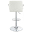 Letitia - Adjustable Height Bar Stool - White