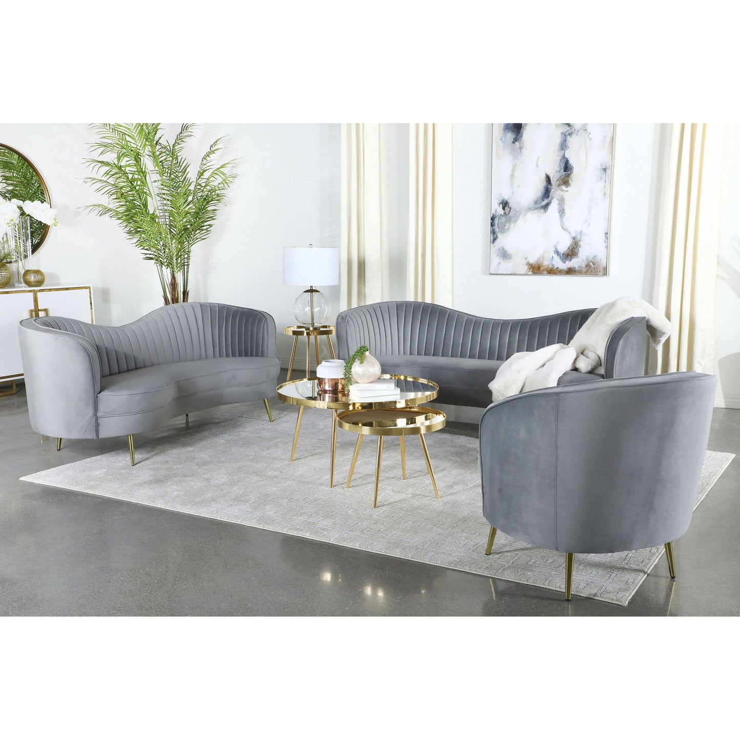 Tufted Upholstered Lounge Seating Chair