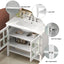 Bathroom Vanity With Ceramic Sink, Adjustable & Open Shelf